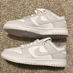 Nike Dunk low white and purple